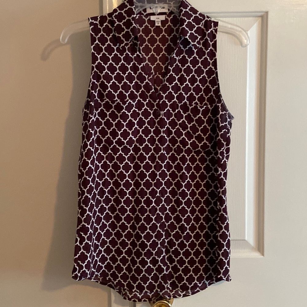 Express slim fit portofino blouse size sm